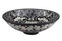 Serena - black spherical vessel sink from Mexico