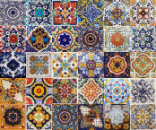 Colorido - multicoloured Mexican patchwork - 30 pieces