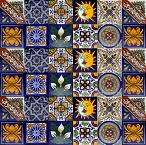 Pablo - set of ten tile designs - 30 tiles 