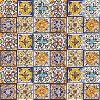 Felipe - Set of six tile designs with relief - 30 Tiles