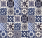 Azul luz - patchwork of Talavera macsian tiles - 30 pieces