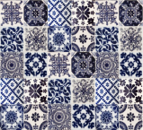Azul luz - patchwork of Talavera macsian tiles - 30 pieces