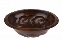Eloisa - oval drop-in-sink from copper