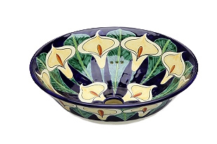 Calia - Navy Blue Vessel Sink from Mexico