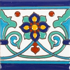Muse - 30 Talavera tiles  with relief