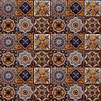 Gael - Set of six tile designs with relief - 30 Tiles