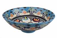 La Reina - colorful spherical vessel sink from Mexico
